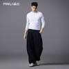 PINLI品立2025秋季新款立领纯色内搭长袖T恤男士休闲打底衫上衣潮B253111091 商品缩略图1