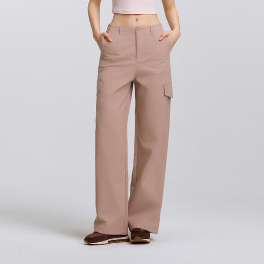 森马休闲裤女春宽松抽绳长裤显瘦甜酷高街松弛感时尚工装风阔腿裤 商品图2