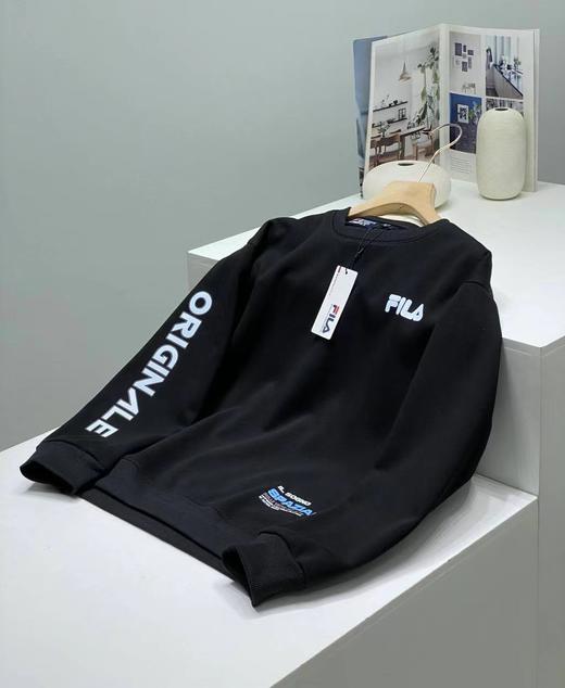 D121803秋冬新款时尚休闲男士加绒圆领卫衣针织套头衫 商品图8