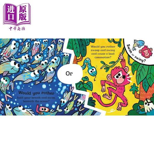 【中商原版】你更爱的可能是动物 Would You Rather Animals 英文原版 儿童绘本 亲子互动图画书 插图色彩鲜艳 进口童书 2-6岁 商品图3