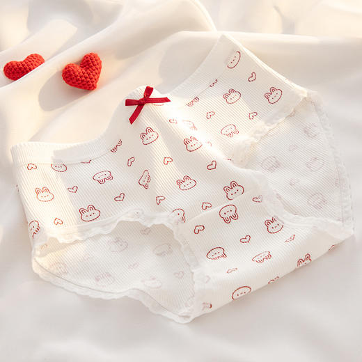 【YW】无忧购【鸿运当‘红’】A类婴儿棉内裤女7A抗菌裆本命年安可拉红色少女内裤纯棉三角内裤Y20（截单后3-5天发货) 商品图9