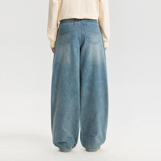 笛莎Deesha青少年女童裤子2026春季女童春季牛仔裤萝卜裤 商品图4