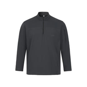 加绒半拉链灰色蛙服