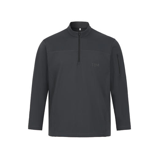 加绒半拉链灰色蛙服 商品图0