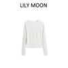 LILY MOON天丝羊毛设计感圆领长袖面膜T恤 商品缩略图1