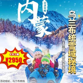 【出京营·26年1月24-2月10日】4天3晚冬境奇遇记·乌兰布统雪域秘境，驰骋林海雪原，邂逅冰雪那达慕！