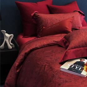 MARK CROSS 简欧式100支长绒棉纯棉床上四件套红色结婚房全棉备婚