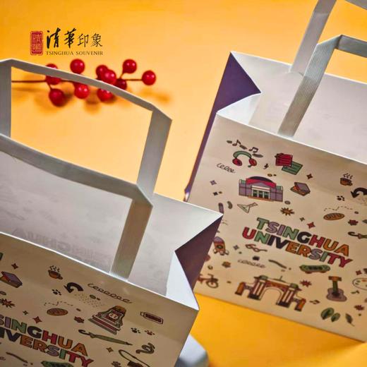 清华文创手绘图案纸袋 商品图2