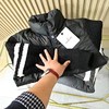 D121807新款男士手臂条纹针织拼接立领棉服外套 商品缩略图1