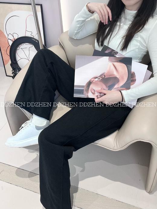 山羊绒蚕丝阔腿裤，上身即享舒适慵懒感，秋冬穿搭高级又自在 商品图5