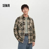森马长袖衬衫男春季格纹宽松翻领外套时尚休闲前胸双贴袋上衣潮流 商品缩略图0