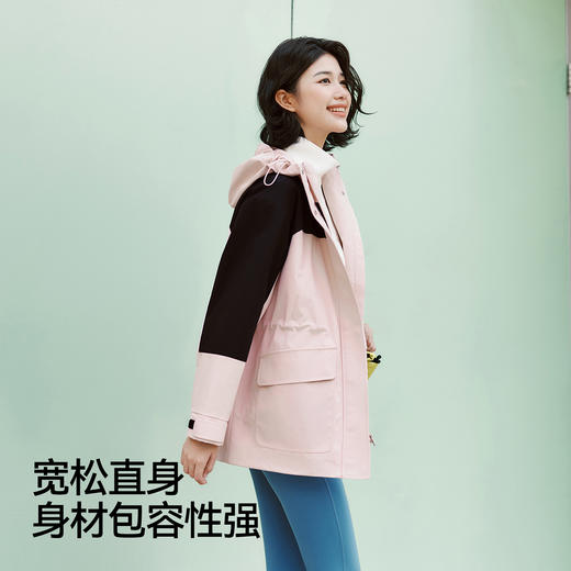 都市护身服|森马中国国家地理系列外套女春三防防风收腰时尚夹克 商品图2