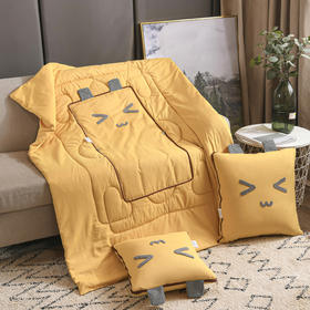 faunen芳恩 FN-R7011颜表情抱枕被 黄色
