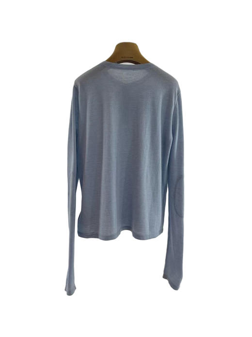 女款纽扣装饰薄羊绒针织衫la017 商品图1