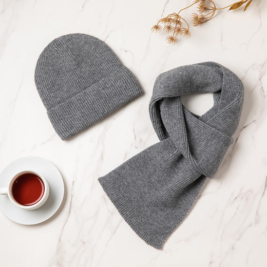 ELSYALN艾丝雅兰 A-ZH2038 佳品帽子围巾两件套 商品图6