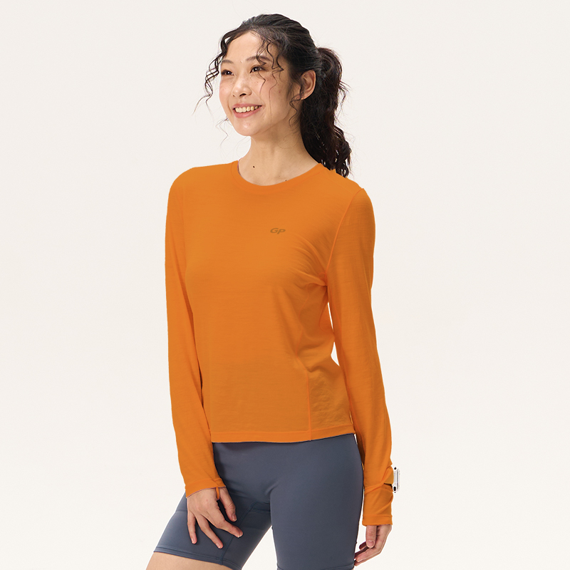 【99.9秒杀羊毛T恤】灰壳美利奴天丝羊毛速干男衣女户外徒步长美丽诺运动T恤