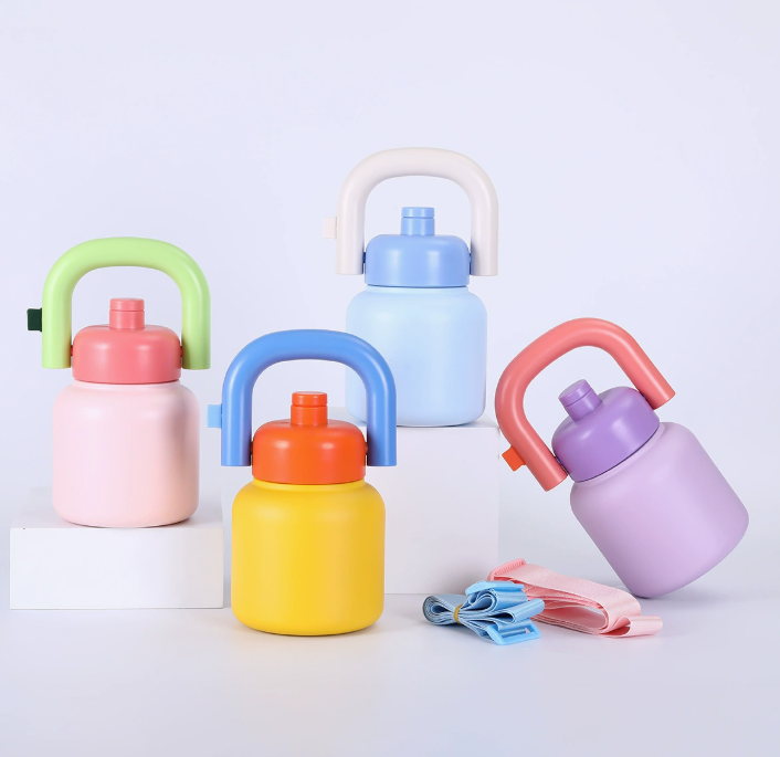 【9000积分+0.1元】多巴胺手提拎拎壶   316不锈钢儿童保温杯