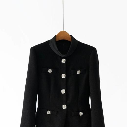 「自」全新升级【铂金会员358/天猫479/差价121】(22413)洛诗琳2026早春气质小香风粗花呢假两件拼接显瘦连衣裙女 商品图1