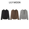 LILY MOON稀土蚕丝羊毛连帽长袖打底衫 商品缩略图0