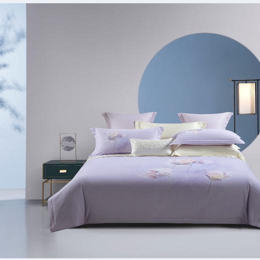 10楼堂皇   全面磨毛印花四件套--染梦 200x230cm   吊牌价1690元活动价399元 商品图0