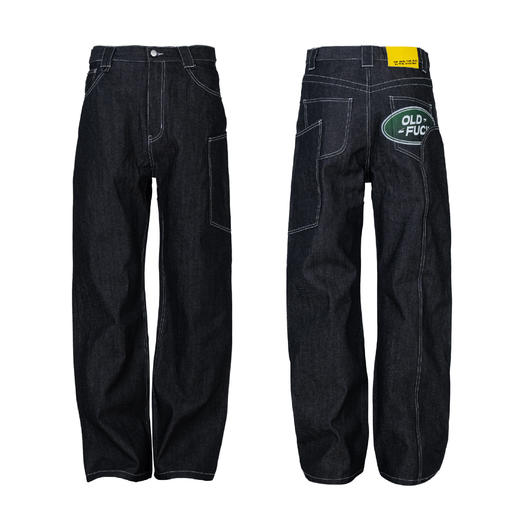 FTCC2026春季“OLD FUCK”赤耳原浆直筒牛仔裤 商品图0