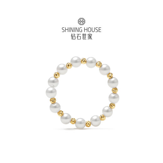 【臻选福利】【限时限量】钻石世家 18K金淡水珍珠戒指（戒指里是不锈钢丝可调节，件重约0.7g，珍珠规格3-3.5MM） （ 预计3-5天发货）钜惠价产品 非质量问题不可无理由退换货 商品图2