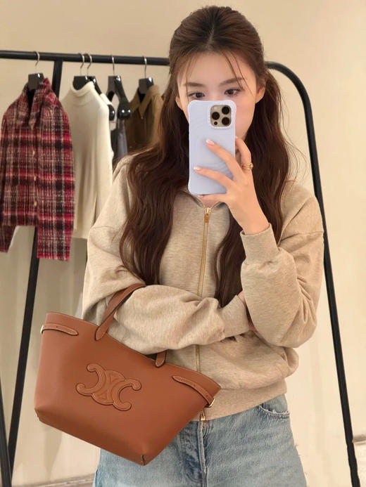 赛琳  新款徽章刺绣拉链连帽卫衣(TM) 商品图3