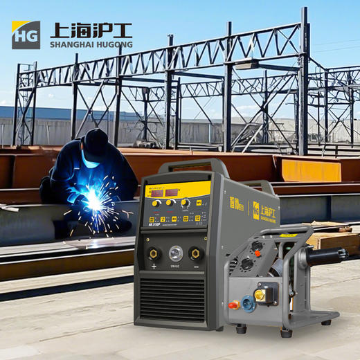 上海沪工 NB-315DP二保焊机可焊板厚0.8—8.0mm 双电压多功能分体式气保焊机 有气无气气保焊手工焊一键脉冲多功能，适配QTB-200-松下接口焊枪。 商品图1