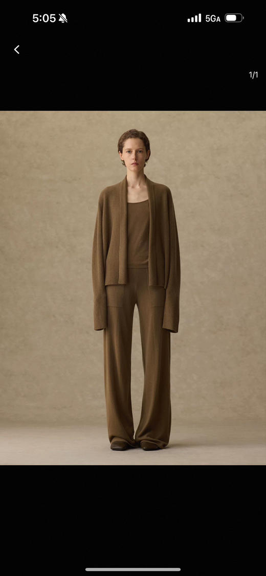 1218-8 uma/1436联名系列全羊绒女生开衫 商品图0