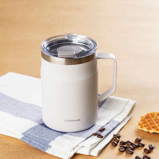 乐扣乐扣遇见马克杯保冷保温杯304不锈钢咖啡杯带盖办公室水杯女 LHC4282/4218 商品图9