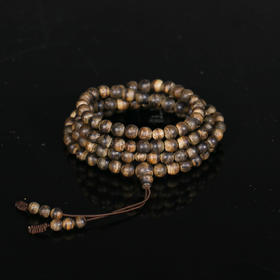 AN1216-6 正区文莱9.9分沉念珠 6.6mm *108颗  16.10g