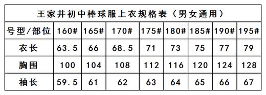 王家井初中——棒球服上衣 商品图2
