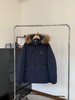 D121802加厚户外工装派克羽绒服中长款情侣款大毛领羽绒服 商品缩略图1