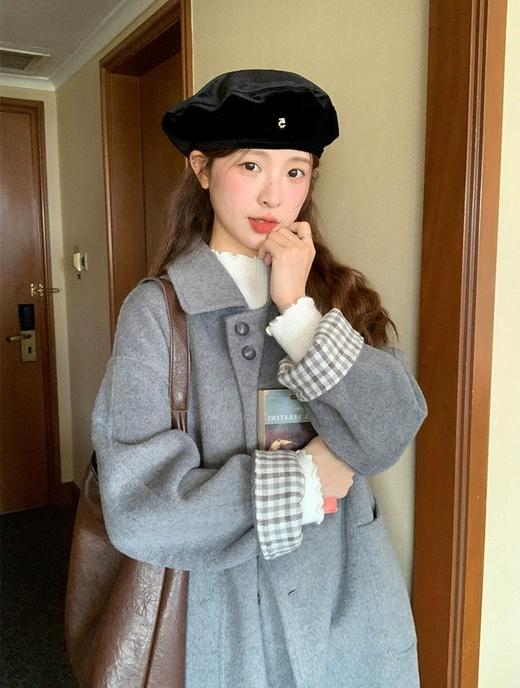 <曾小咸推荐> 半高领木耳边水貂绒针织衫 日常129/件 活动价69.99！！【预售款，预计3-15天发货】 商品图11