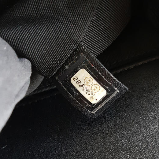 【95新】CHANEL香奈儿LeboyA67086 Y09939 94305中号黑金牛皮Leboy链条包单肩斜挎包女士 121225AK07 商品图7