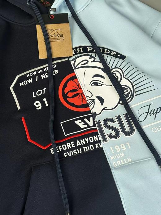 D121831冬季新款加绒加厚拼接连帽卫衣男女同款 商品图12