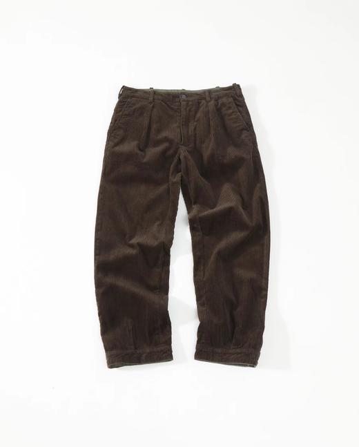 D121814精典复古风2025新款褶裥棉质灯芯绒长裤 商品图4