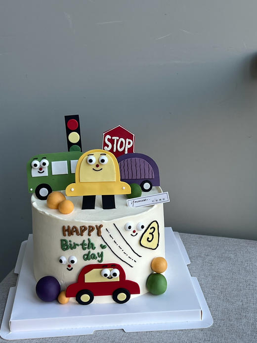 「男孩」翻糖卡通小汽车 巴士 商品图0