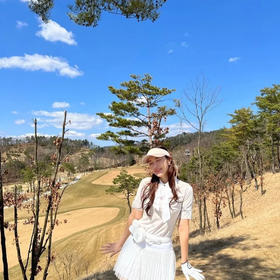 FL家春夏新款女士波点蕾丝百褶短裙来了！W822073-36