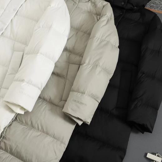 D121815九格长款连帽羽绒服轻盈保暖不厚重外套男女同款 商品图6