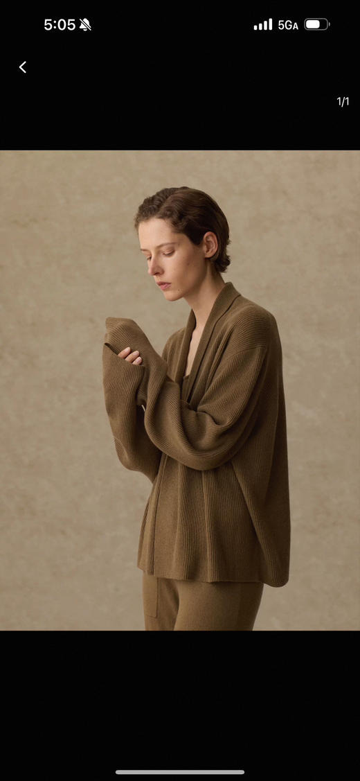 1218-8 uma/1436联名系列全羊绒女生开衫 商品图3