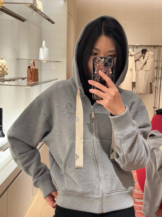 驴家 滑雪系列徽标烫钻拉链帽衫 (TM) 商品图6