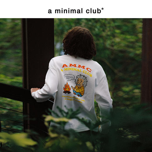 a minimal club印花磨毛长袖T恤【远红外发热】抑菌防螨AM5BTL08-10 商品图3