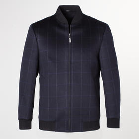 Marco Azzali 藏青色棒球领夹克 JJ57106A1