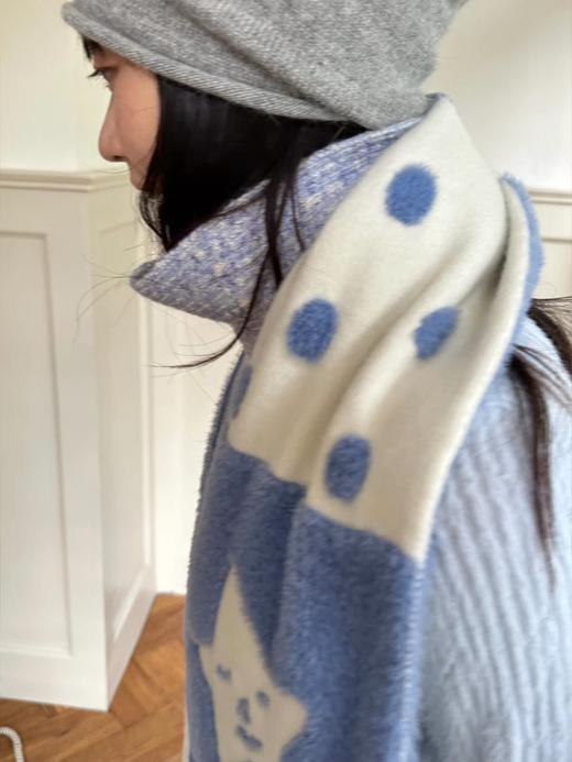 nothe Case布然/NC253225/「旷蓝星星」双面重工彩纱围巾 商品图2