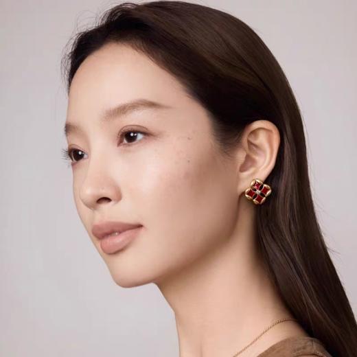 2楼Fellala/翡拉拉「简奢时尚5.0」系列铜钱耳钉简奢耳饰货号925431112吊牌价599现价539 商品图2