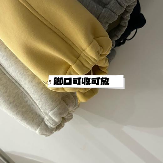 老米优品🎈3-5天！自留款❤ 550g过冬加绒神裤☀高克重《裤口两穿设计！加绒卫裤》一裤两穿！松弛感满满，梨形妹纸大爱~~K251218A 商品图6