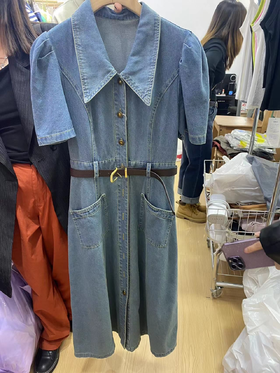 【直播专供款】ENJOY夏季泡泡袖尖领连衣裙 150900910