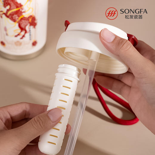 马上发财陶瓷内胆随行杯 商品图6