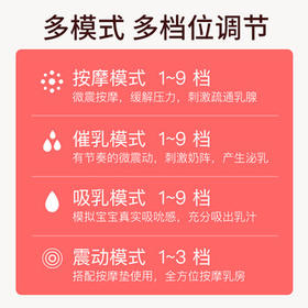 孕贝（yunbaby）电动吸奶器 无痛全自动吸乳单边便携一体式微震通乳大吸力挤奶器